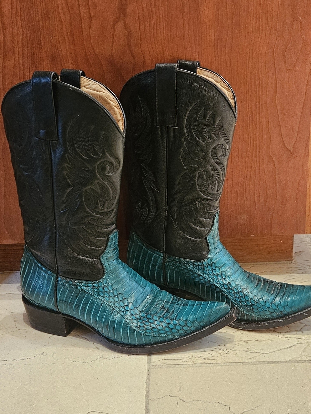 LUXURY Cobra & Leather Western Boots